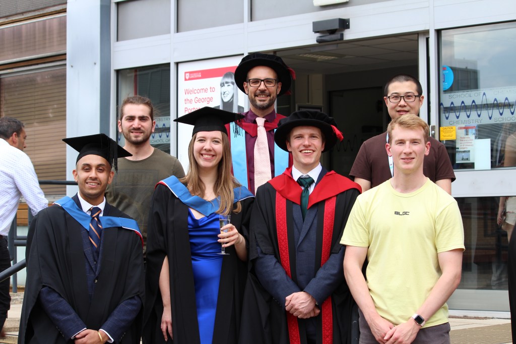 Graduation picture of the Ortu Research Group, Summer 2023